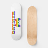 Gaymer, LGBTQ Gamers Geschenkidee Skateboard (Vorderseite)