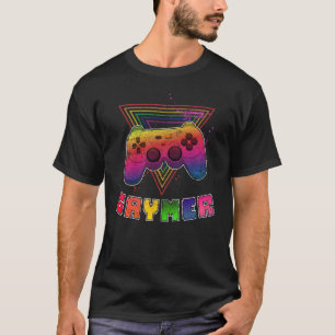 Gaymer LGBTQ Gay Video Gamer Console Regenbogen St T-Shirt