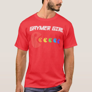 Gaymer Mädchen LGBT Regenbogenfarben Videospiele S T-Shirt