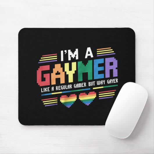 Gaymer mag einen normalen Gamer, aber wie Gayer Ga Mousepad (Mit Mouse)