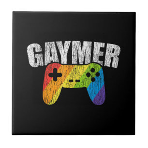 Gaymer Rainbow Flag Gaming Lesbian Gay Bisexual LG Fliese