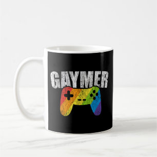 Gaymer Rainbow Flag Gaming Lesbian Gay Bisexual LG Kaffeetasse