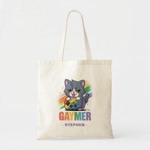 Gaymer - Rainbow Gaming Cat mit Konsole   LGBTQ 2 Tragetasche
