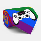 Gaymer Rainbow LGBT Pride Neck Tie Krawatte (Gerollt)