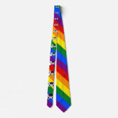 Gaymer Rainbow LGBT Pride Neck Tie Krawatte (Rückseite)