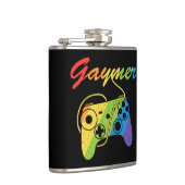 Gaymer | Rainbow Video Game Controller | Gaming Flachmann (Rechts)