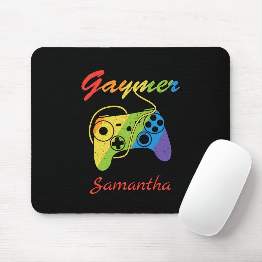 Gaymer | Rainbow Video Game Controller | Gaming Mousepad (Mit Mouse)