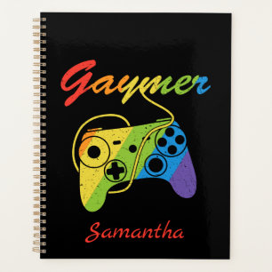 Gaymer Rainbow Video Game Controller Gaming Planer