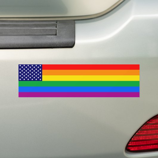 Gaymerican Pride Autoaufkleber (Auf Auto)