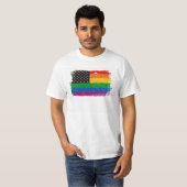 Gaymerican Pride Flag T-Shirt (Vorne ganz)