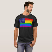 Gaymerican Pride Flag T-Shirt (Vorne ganz)