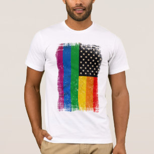 Gaymericanische Pride-Flagge Vintage T-Shirt