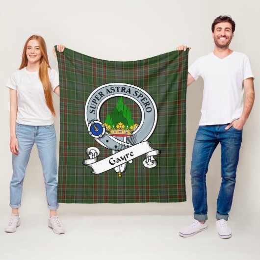 Gayre Abzeichen Tartan Kariert Fleecedecke (Beispiel)