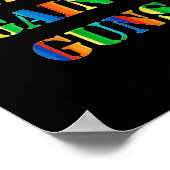 Gays against Guns Rainbow Protest März Resist Poster (Ecke)