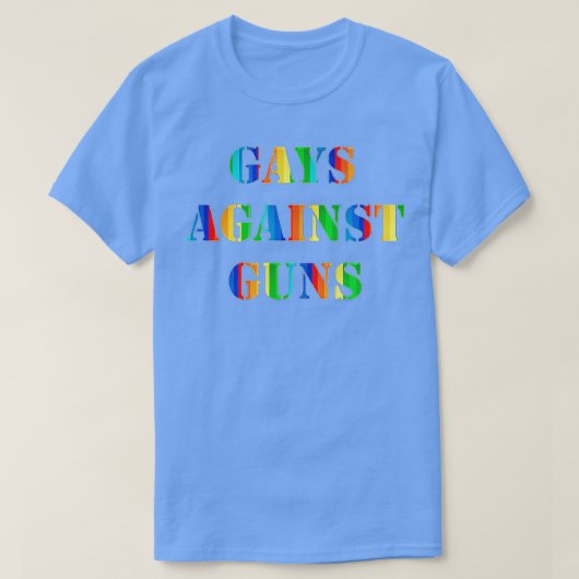 Gays against Guns Rainbow Protest März Resist T-Shirt (Design vorne)
