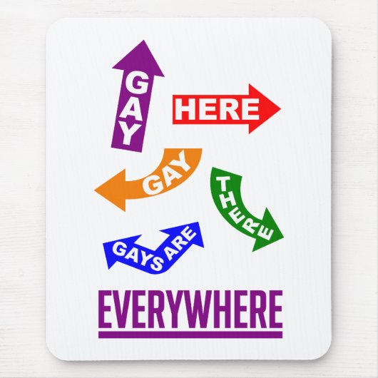 Gays Everywhere mousepad (Vorne)