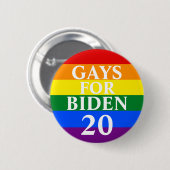 Gays for Biden Button (Vorne & Hinten)
