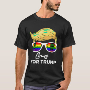 Gays for Trump 2024 Wahl Donald Trump Präsident T-Shirt
