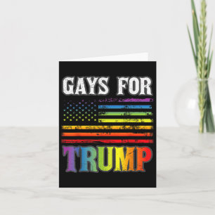 Gays for Trump Lgbt Pride Gay Rainbow Flag Abstimm Karte