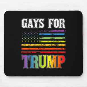 Gays for Trump Lgbt Pride Gay Rainbow Flag Abstimm Mousepad