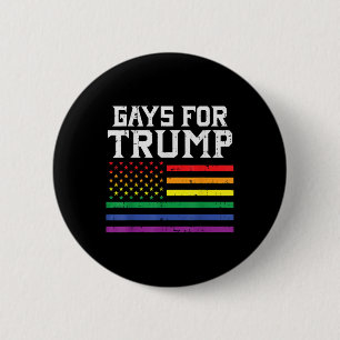 Gays for Trump USA Flag Pro Reelect Donald 2020 Button