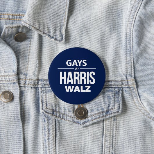 Gays für Harris Walz Button (Beispiel)