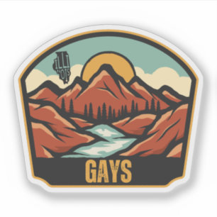 Gays, Illinois  Aufkleber