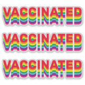 Gays Regenbogenfarben Rettro Aufkleber (Vorderseite)