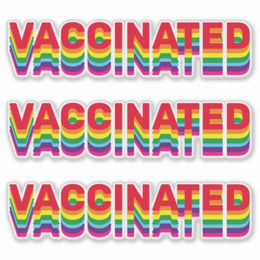 Gays Regenbogenfarben Rettro Aufkleber (Vorderseite)