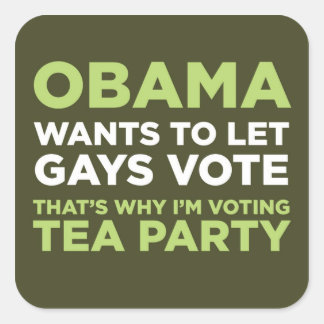 Gays Vote Quadratischer Aufkleber