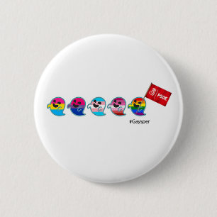 Gaysper das sympathische sozialistische Gespenst Button