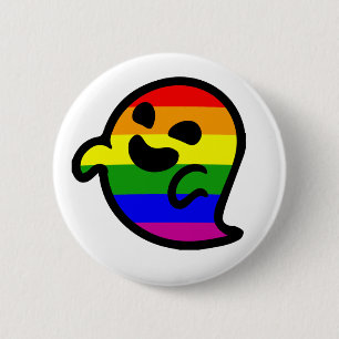 Gaysper-Gay Pride-Geist-Emoji- LGTBI-T - Shirt Button