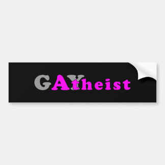 Gaytheist Autoaufkleber