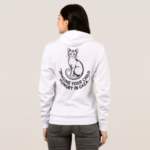 Gaza Awareness Jacket: Stell dir Your Child Hungry Hoodie