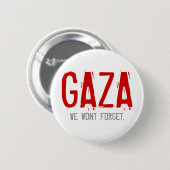 GAZA, KRIEG VON 2008-2009 BUTTON (Vorne & Hinten)