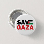 GAZA mit einem benutzerdefinierten palästinensisch Button (Vorne & Hinten)