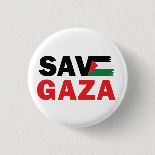 GAZA mit einem benutzerdefinierten palästinensisch Button (Vorderseite)