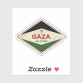 Gaza-Palästina Vintag Aufkleber (Blatt)