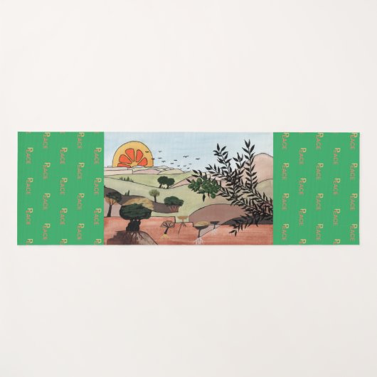 Gaza Peace Yogamatte (Vorderseite (Horizontal))