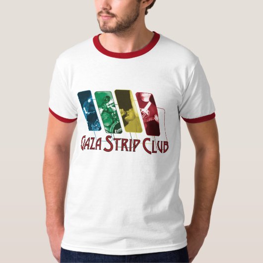 Gaza-Striptease-Club-Collage T-Shirt (Vorderseite)
