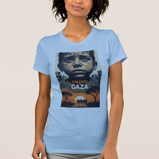 Gaza-T - Shirt für Kinder: Hunger und Belagerung (Vorderseite)