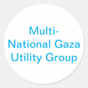 Gaza Utility Group Hankamer Artjunkhaus Comic Art Runder Aufkleber