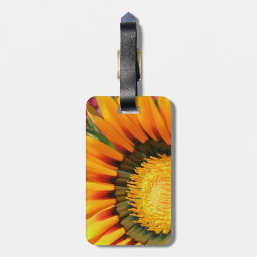 Gazania Gepäckanhänger (Rückseite vertikal)