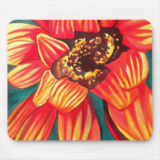 Gazania Wüstenkunst von Sacha Grossel Mousepad (Vorne)