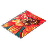 Gazania Wüstenkunst von Sacha Grossel Notizblock (Linke Seite)