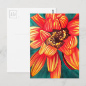 Gazania Wüstenkunst von Sacha Grossel Postkarte (Vorne/Hinten)