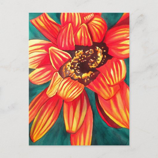 Gazania Wüstenkunst von Sacha Grossel Postkarte (Vorderseite)