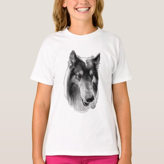 Gaze That Grounds – Collie T-Shirt (Vorderseite)