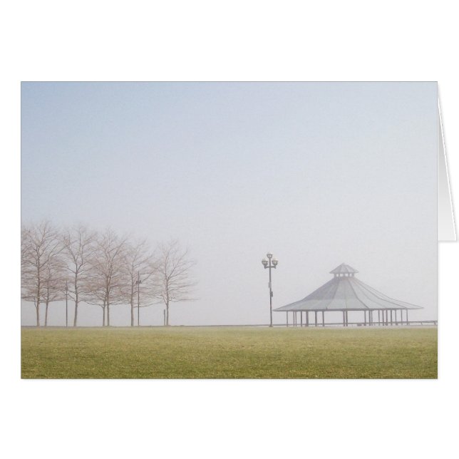 Gazebo an einem unglücklichen Wintertag (Vorderseite (Horizontal))