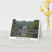 Gazebo an Piemont-Park - Atlanta, GA Karte (Gelbe Blume)